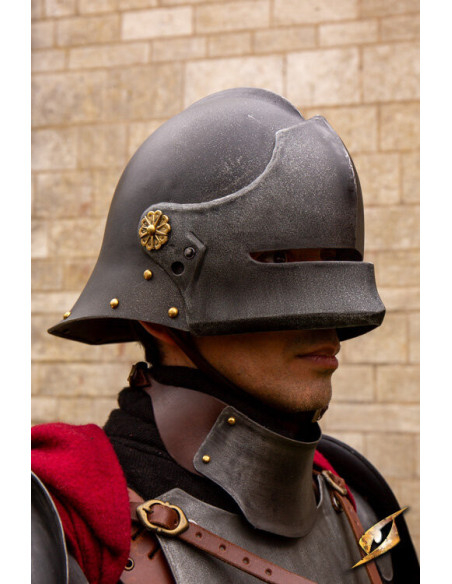 Sallet middeleeuwse huurlingenhelm...