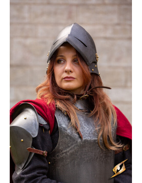 Sallet middeleeuwse huurlingenhelm...