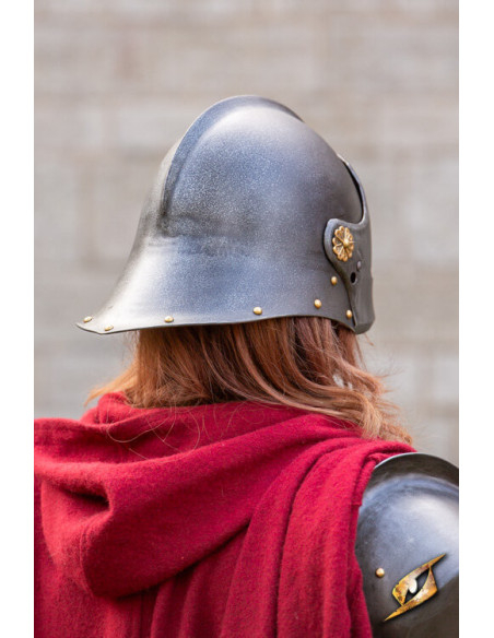 Sallet middeleeuwse huurlingenhelm...