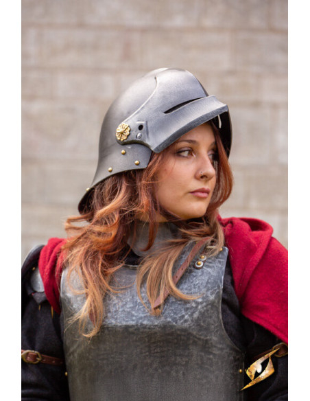 Sallet middelalderlig lejehjelm...