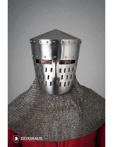 Kalota type crusader hjelm, poleret...