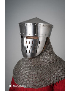 Kreuzfahrerhelm vom Typ Kalota, polierter Stahl (1,6 mm). 2