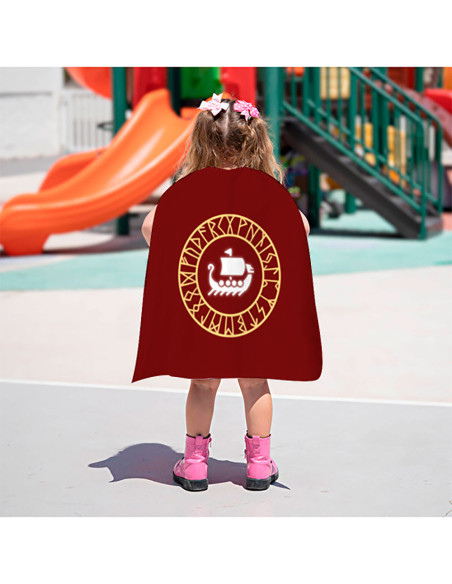 Capa vikinga reversible para niños...