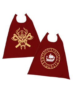 Omkeerbare Vikingcape voor kinderen (63x78 cm.) 2