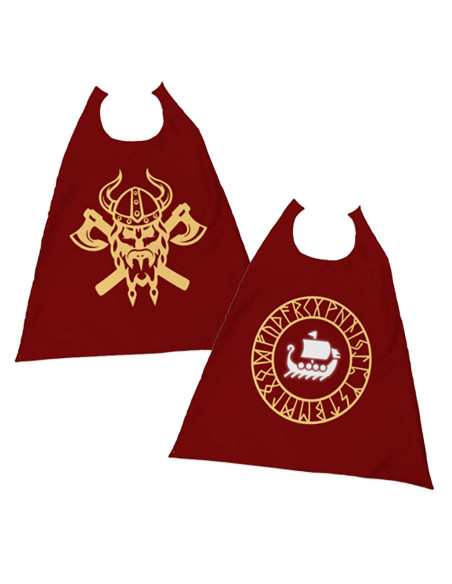 Capa vikinga reversible para niños...