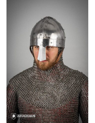 Viking Spangenhelm helm, gepolijst staal (1,6 mm.)