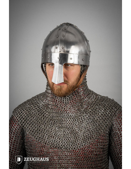 Viking Spangenhelm hjelm, poleret...