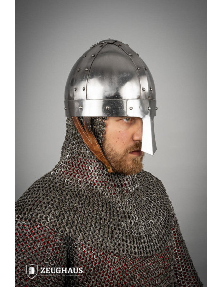 Viking Spangenhelm hjelm, poleret...