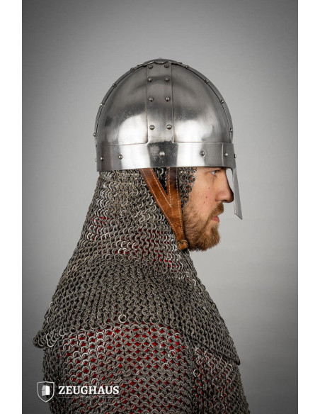 Viking Spangenhelm hjelm, poleret...
