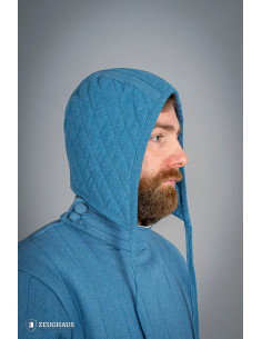 Gewatteerde katoenen pet, blauw