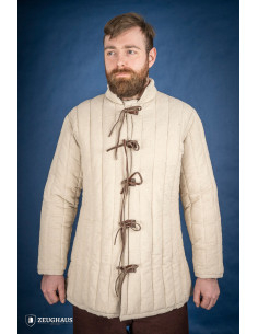 Dicker mittelalterlicher Gambeson mit Schnürsenkeln,...