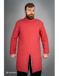 Mittelalterlicher Infanterie-Gambeson aus Baumwolle, rote...