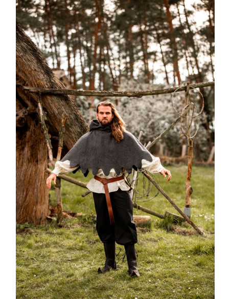 Gugel medieval en lana modelo Henri,...