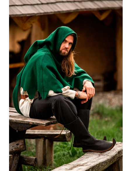 Gugel medieval en lana modelo Henri,...