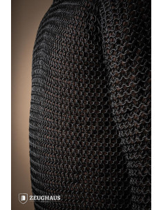 Haubergeon-Modell, Kettenhemd aus brüniertem Stahl (10 mm). 2
