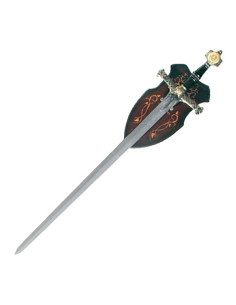 Espada decorativa Rey Salomón, con tabla (123 cm.)