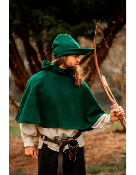 Gugel medieval de lana modelo Paul,...