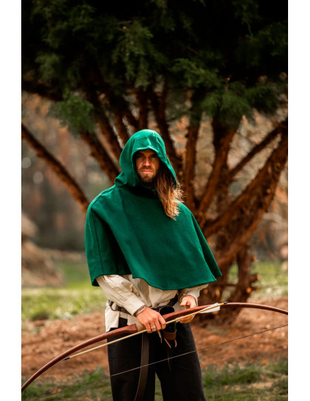 Gugel medieval de lana modelo Paul,...