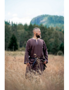 Halvor middelaldertunika, mørkebrun