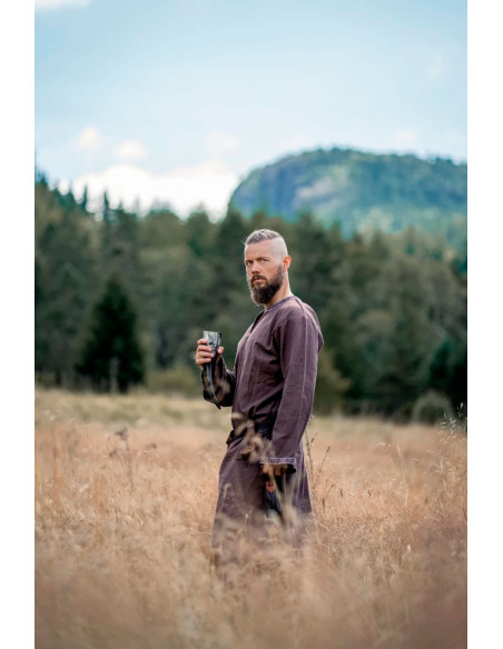 Halvor middelaldertunika, mørkebrun