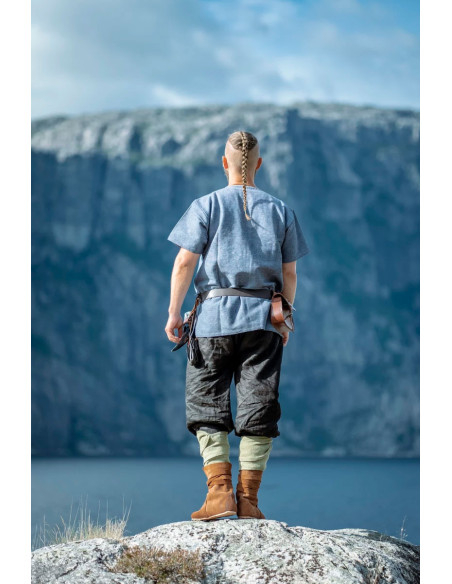 Viking tunika kortærmet Edmund, blå grå