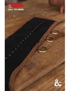 Middeleeuwse barbaarse leren riem, bruin