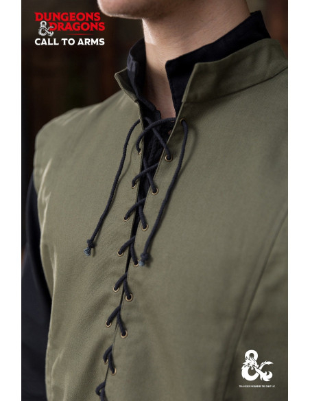 Middelaldervest model Ranger, grøn farve