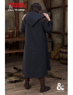 Mittelalterlicher Baumwollmantel Modell Ranger, schwarz 2
