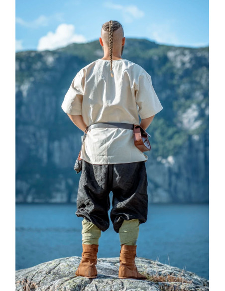 Viking tunika kortærmet Olaf, naturhvid