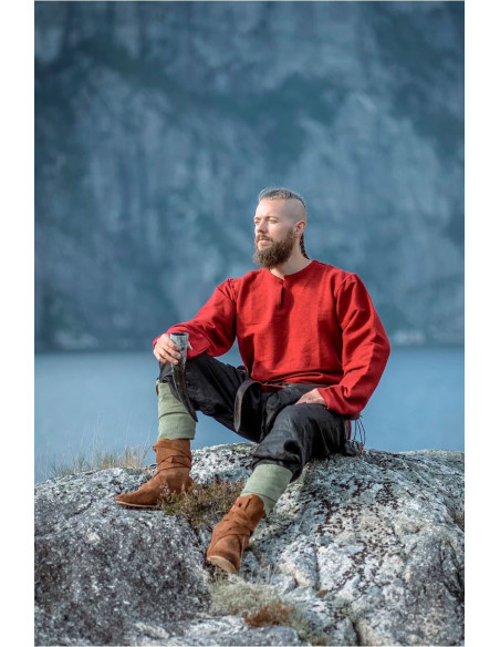 Túnica vikinga Ivar, roja