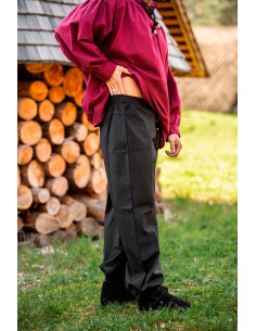 Gerold mittelalterliche Hose, schwarze Farbe