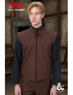 Chaleco medieval modelo Ranger, color marrón