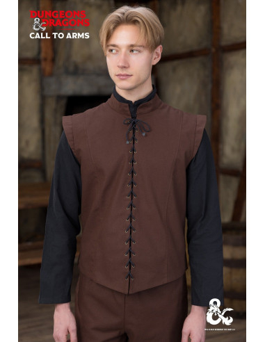 Middeleeuws vest model Ranger, kleur bruin