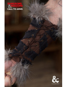 Mittelalterliche Barbarenarmschienen, braun-schwarze Farbe 2