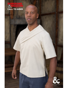 Camisa medieval de monje, color blanco natural