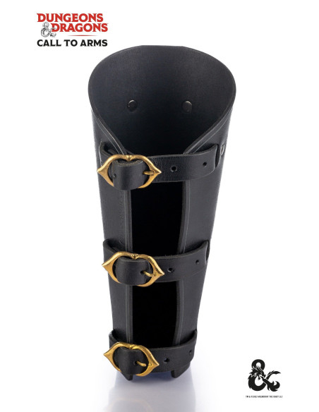 Middeleeuwse leren armbanden, zwart