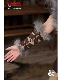 Middeleeuwse Barbaarse bracers, beigebruine kleur 2
