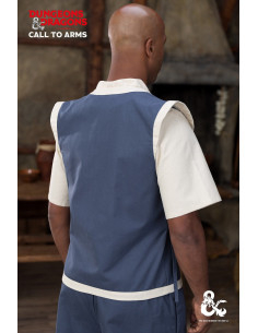 Mittelalterliche Mönchsweste, natürliche blaue Farbe 2