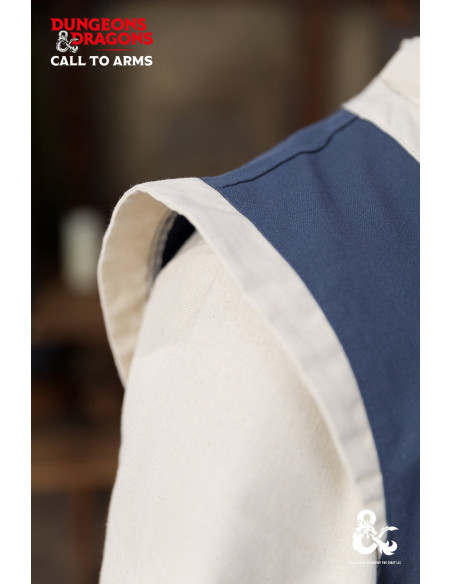 Middelaldermunkevest, naturlig blå farve