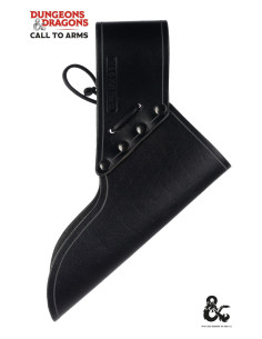 Mittelalterlicher Lederbalg für Schwerter, schwarz 2