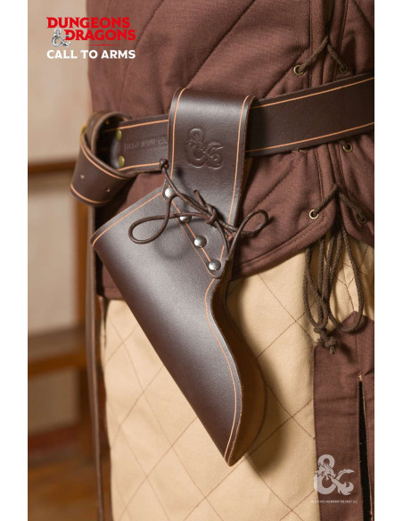 Tahalí medieval en cuero para...