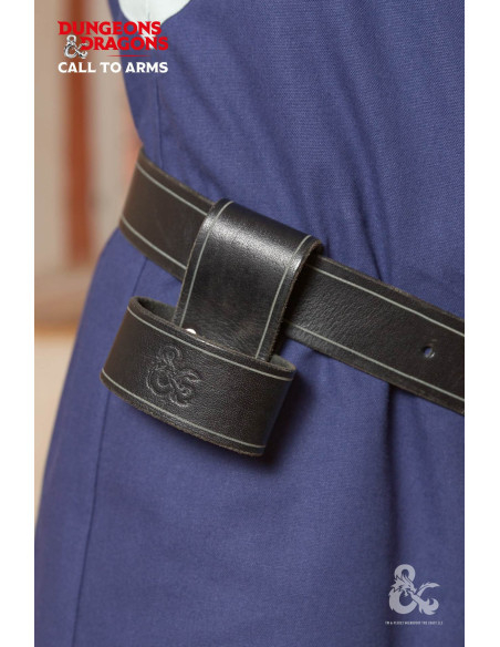 Leren baldric voor bijlen, zwart