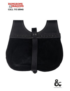 Mittelalterliche Ledertasche Nierenmodell, schwarz 2