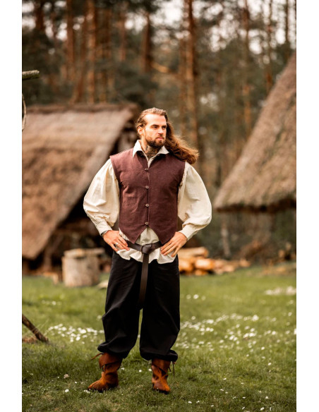 Chaleco medieval tejido a mano Irvin,... Chaleco medieval tejido a mano Irvin,...