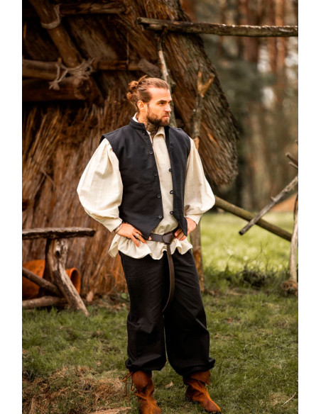 Chaleco medieval tejido a mano Irvin,...