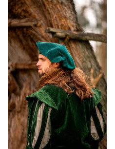 Parlota renacentista algodón verde, modelo Kurt 2