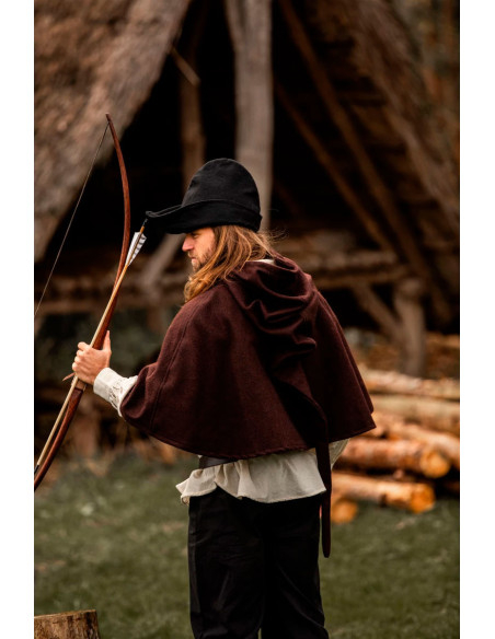 Robin Hood hat i sort uld