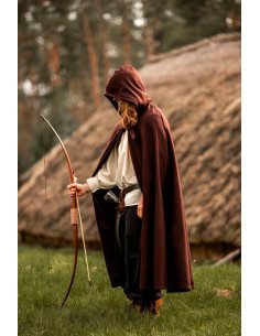 Klassischer mittelalterlicher dunkelbrauner Elinor-Umhang...