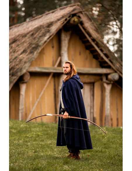 Lang middelalderkappe model Boil, blå...