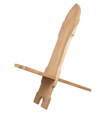 Middeleeuwse Viking houten stoel Egmont model